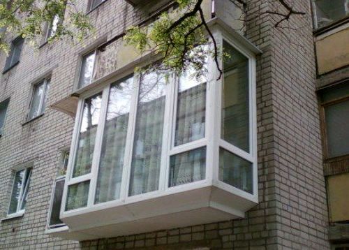 Полное остекление балкона от пола до потолка Троицк