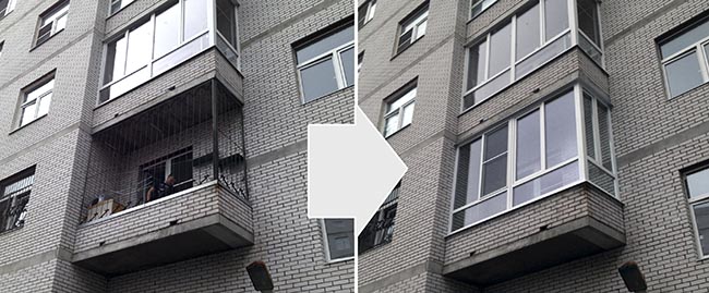 Остекление открытого балкона в Троицк Троицк